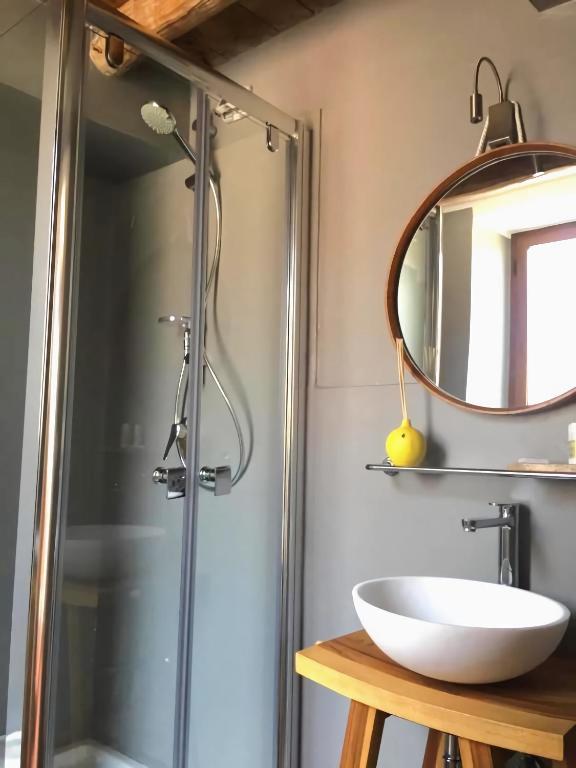 Koupelna v ubytování Casa Rubini