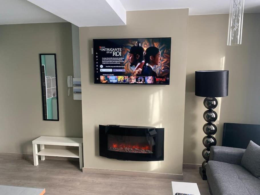 TV a/nebo společenská místnost v ubytování Appartement 3 - Hyper centre - 1 à 4 personnes