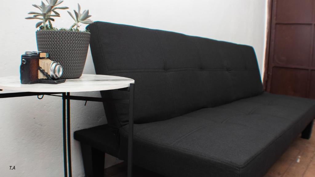 Posezení v ubytování Salamanca Loft