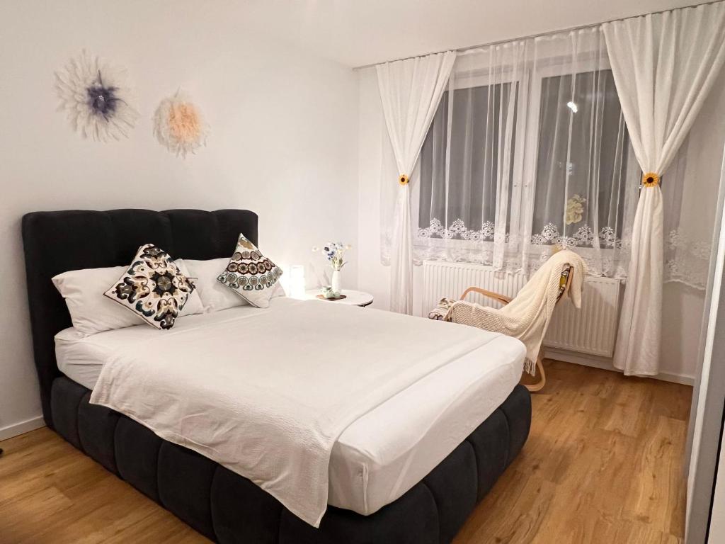 Cama o camas de una habitación en Sweet home in Hildesheim Hannover Laatzen Messe