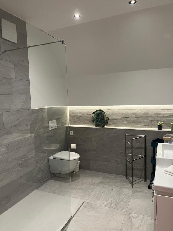 Koupelna v ubytování Neu - Wenkheimer Hof Scheunen-Loft