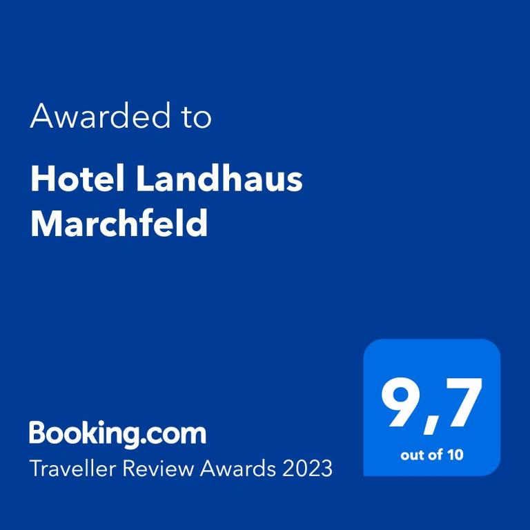 Certificato, attestato, insegna o altro documento esposto da Hotel Landhaus Marchfeld