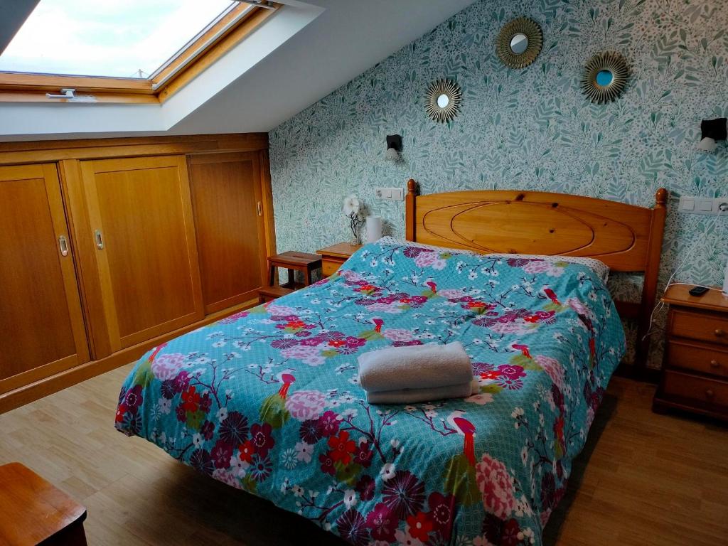 A bed or beds in a room at Valle la Fuente
