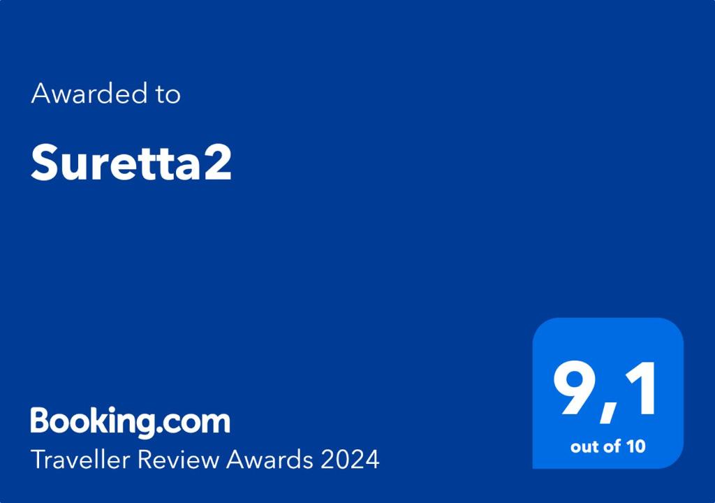 Certifikát, hodnocení, plakát nebo jiný dokument vystavený v ubytování Suretta2