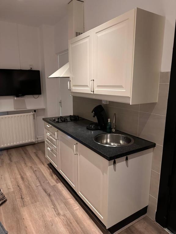 Kuchyň nebo kuchyňský kout v ubytování Studio Wijkhuizen