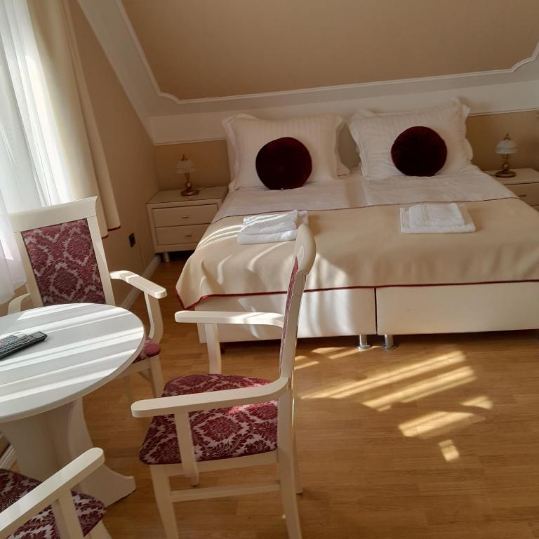 Posteľ alebo postele v izbe v ubytovaní Apartman Orgona