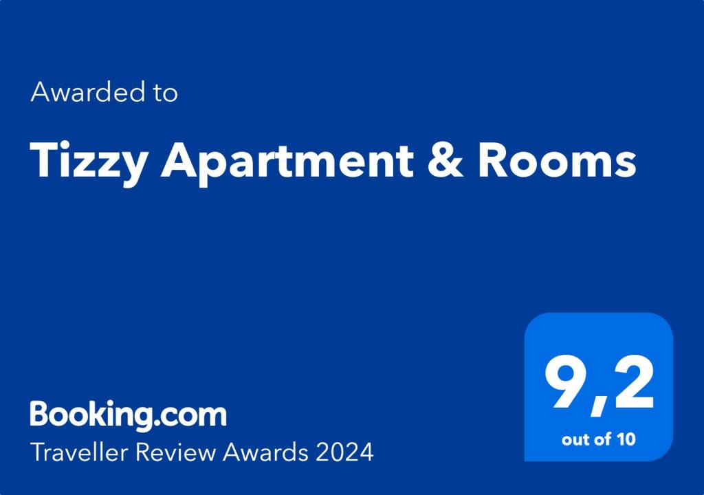 Certyfikat, podpis lub inny dokument wystawiony w obiekcie Tizzy Apartment & Rooms
