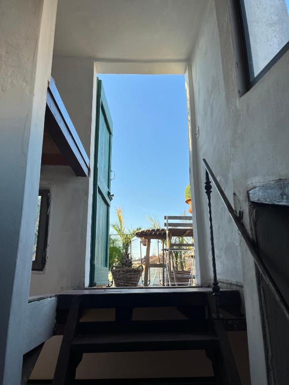 A balcony or terrace at B&B Alla Corte dei Medici