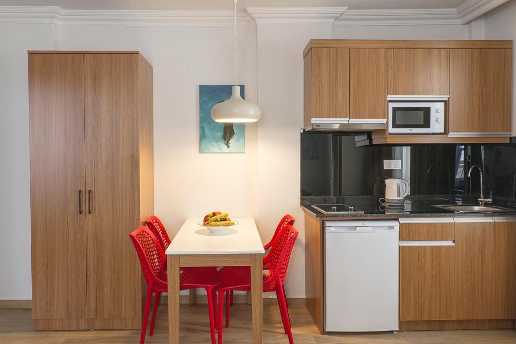 Kuchyň nebo kuchyňský kout v ubytování Comfort Apart