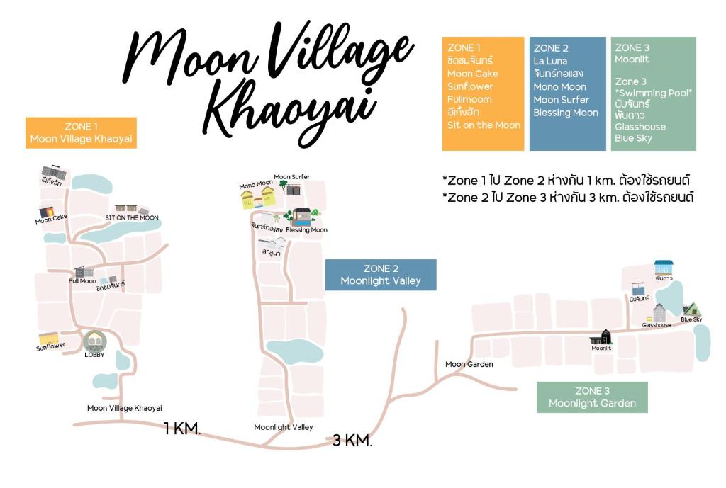 Certifikát, hodnocení, plakát nebo jiný dokument vystavený v ubytování Moon Village Khaoyai Holiday Home