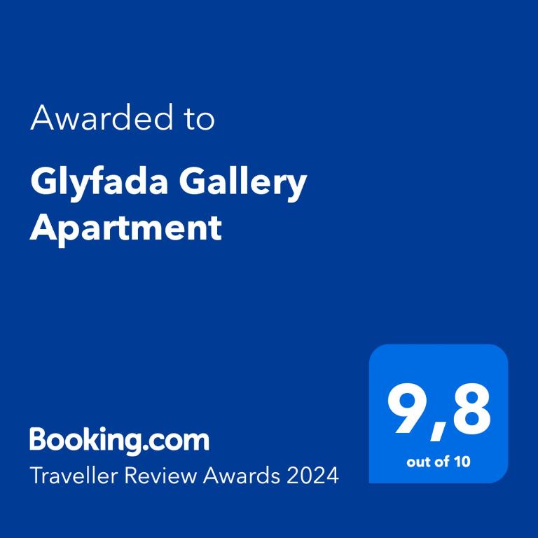 Certifikát, ocenenie alebo iný dokument vystavený v ubytovaní Glyfada Gallery Apartment