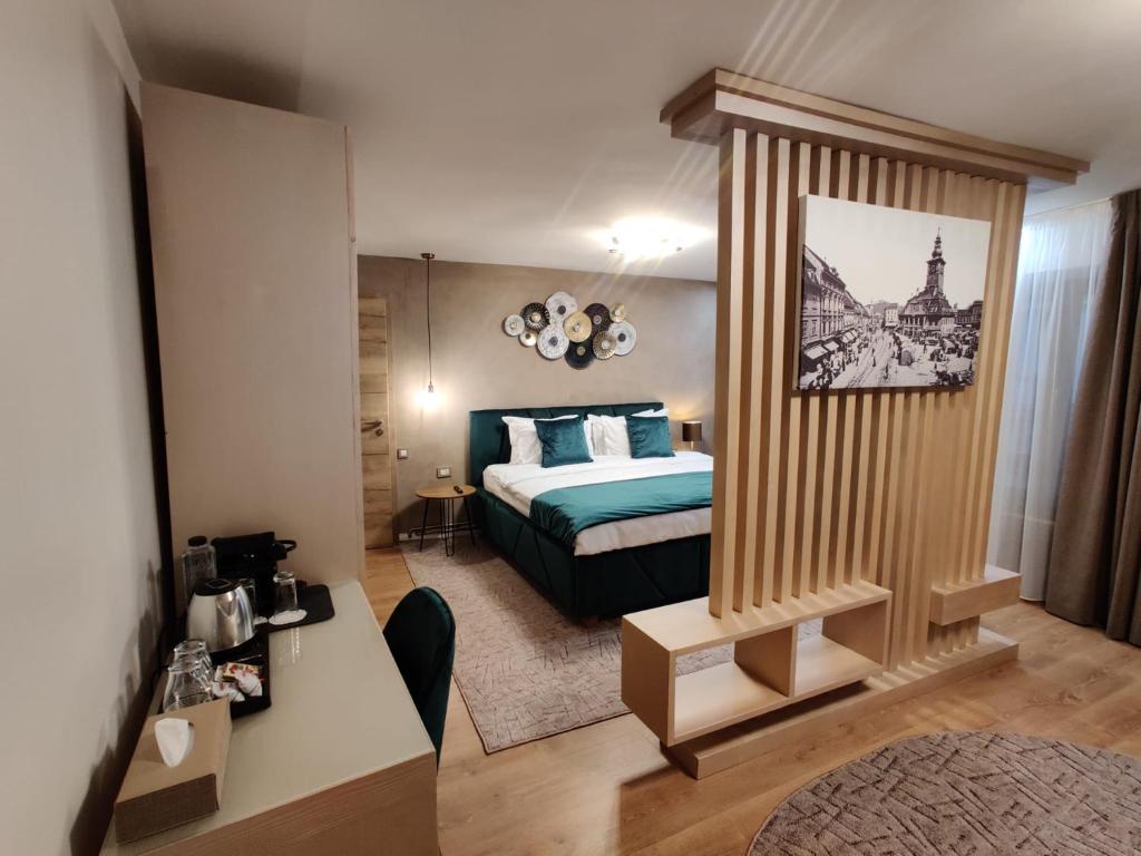 Giường trong phòng chung tại Trend Apart Hotel