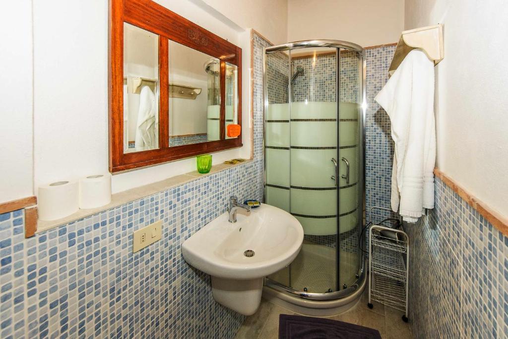 Koupelna v ubytování Agriturismo Olmi Grossi