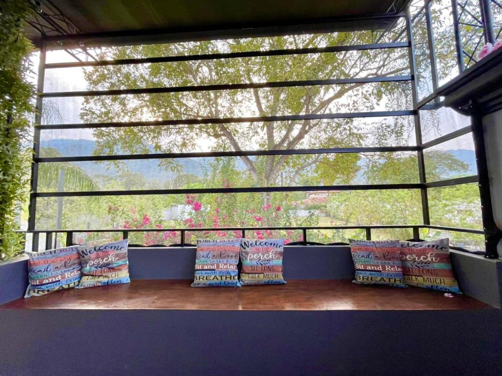 Balkón nebo terasa v ubytování Refugio de la Montaña B&B