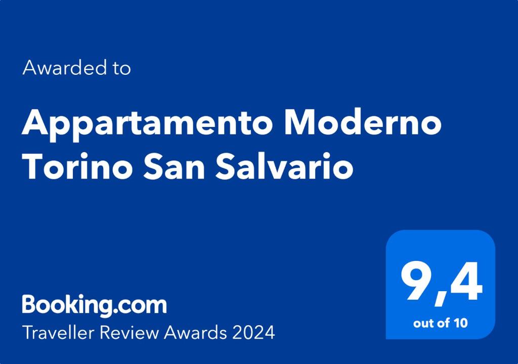 Certifikát, ocenenie alebo iný dokument vystavený v ubytovaní Appartamento Moderno Torino San Salvario