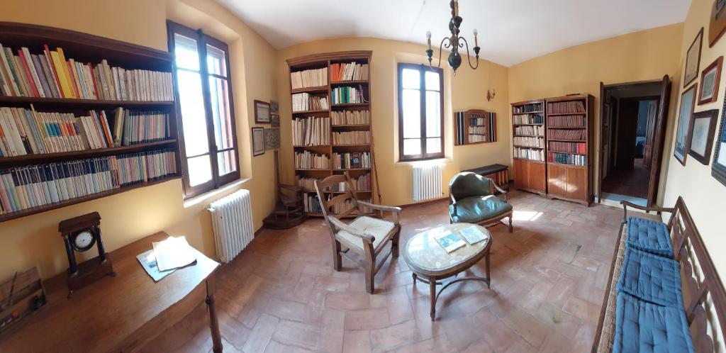 Knihovna v bed and breakfast