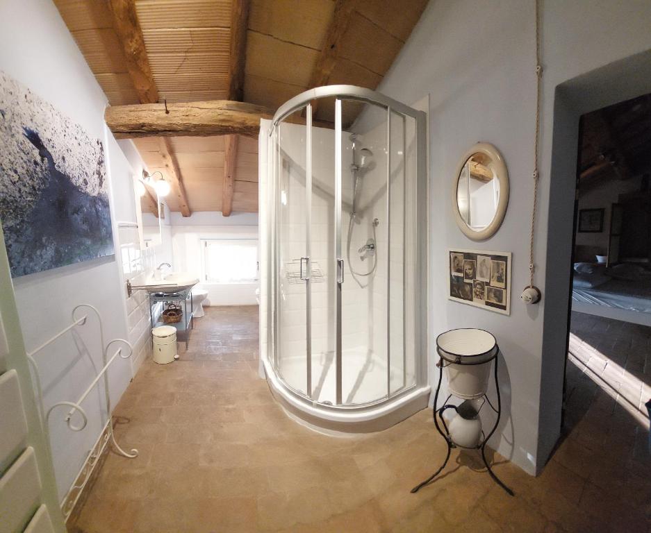 Koupelna v ubytování B&B Podere Merlo