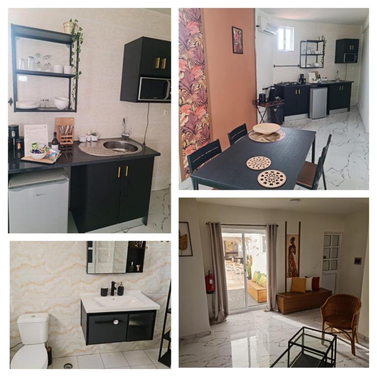 Kuchyň nebo kuchyňský kout v ubytování Deluxe B&B "Casa Alegria", Tarrafal
