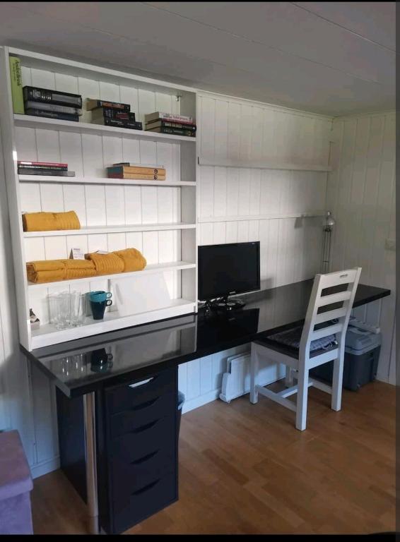Kuchyň nebo kuchyňský kout v ubytování Vila Ösmo