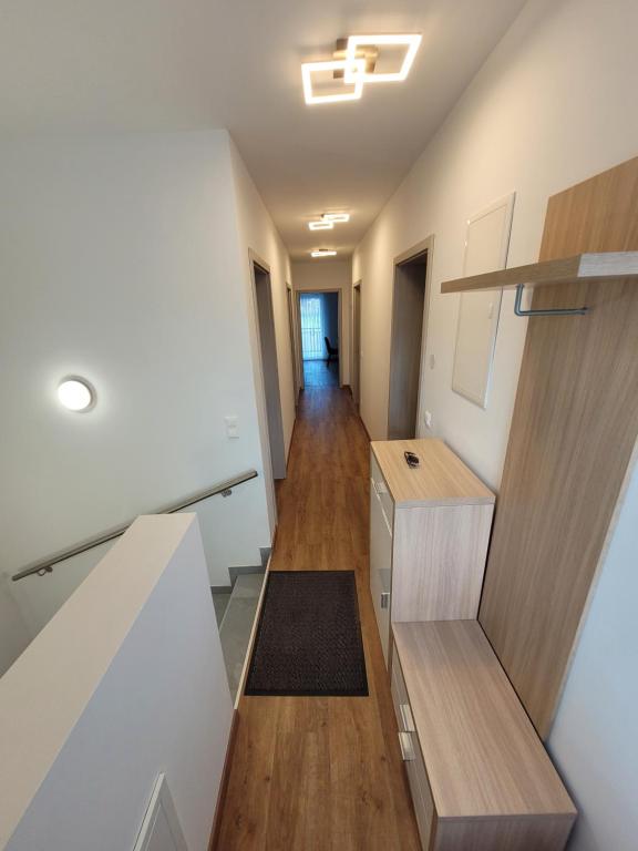 Kuchyň nebo kuchyňský kout v ubytování Apartment an der Donau