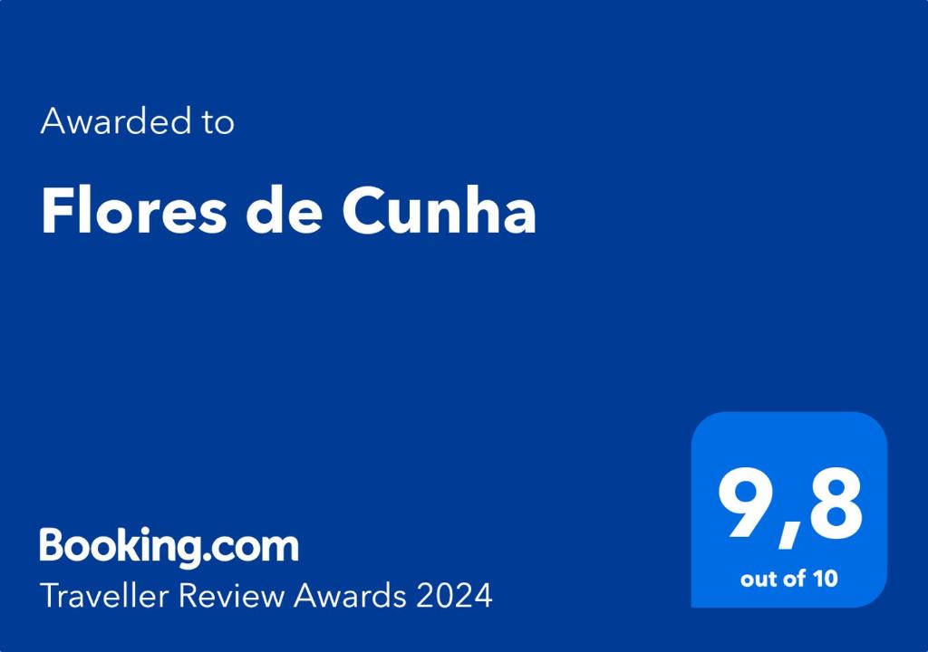 Certificate, award, sign, o iba pang document na naka-display sa Flores de Cunha