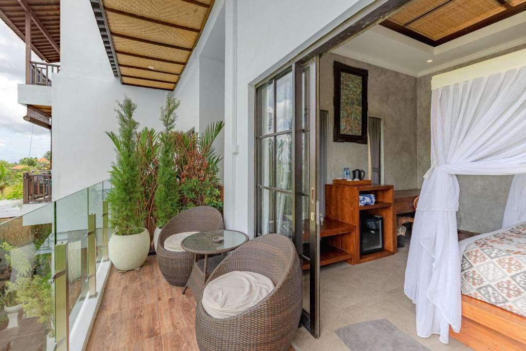 Posezení v ubytování VILLARIZ Ubud , Bali