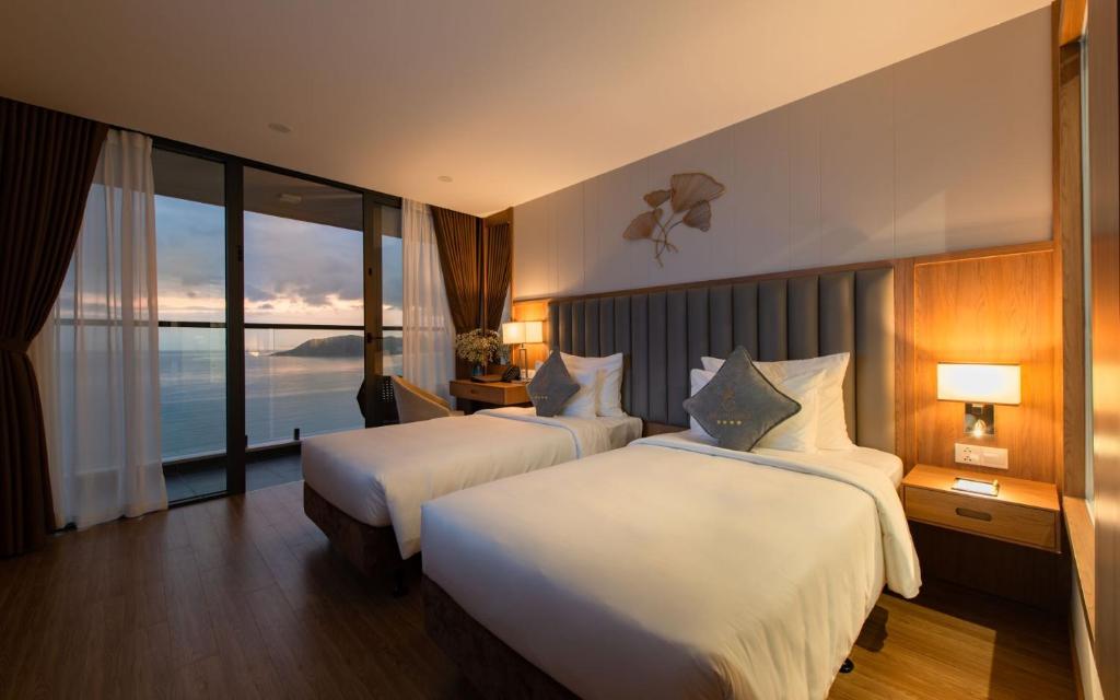 Phòng Deluxe 2 Giường Đơn Nhìn Ra Biển