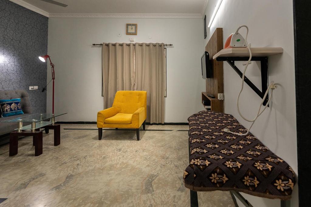 Posezení v ubytování Hive Service Apartment