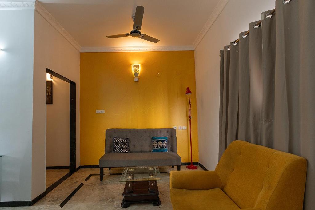 Posezení v ubytování Hive Service Apartment