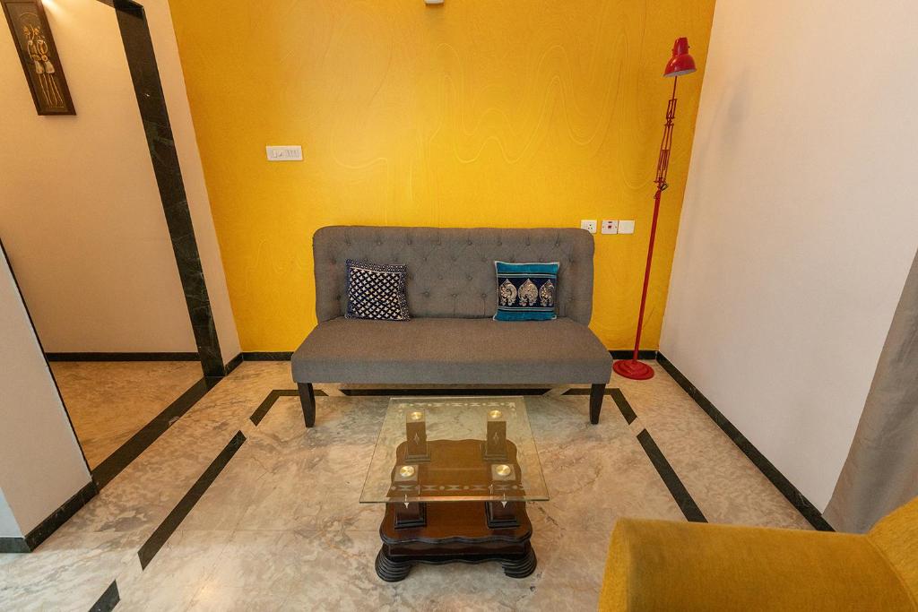 Posezení v ubytování Hive Service Apartment