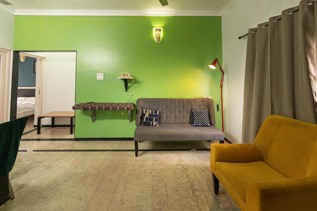 Posezení v ubytování Hive Service Apartment