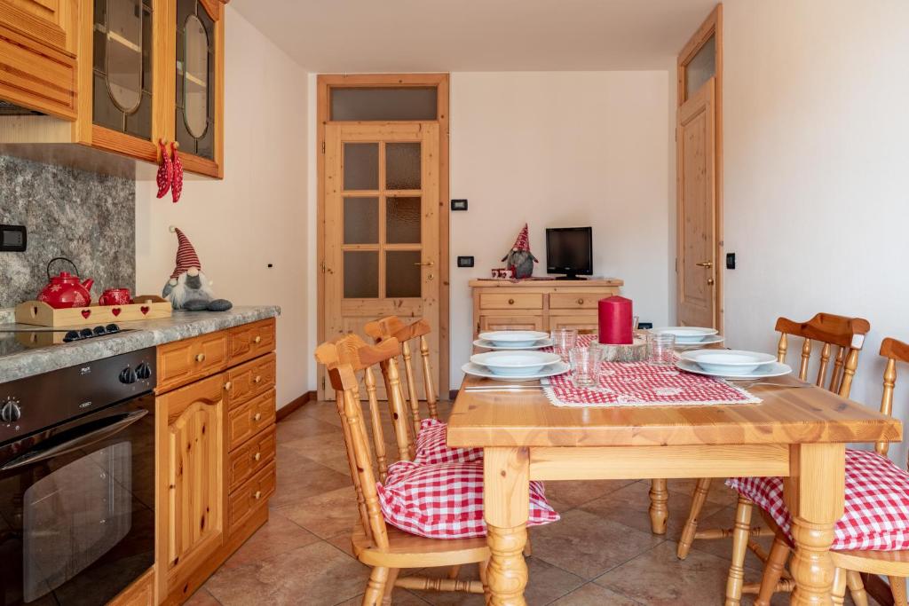 Kuchyň nebo kuchyňský kout v ubytování Residence Stella