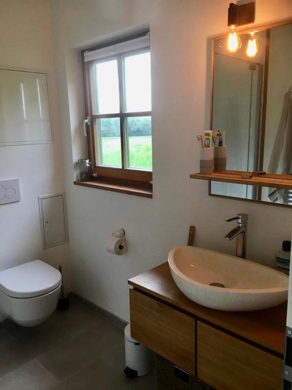Koupelna v ubytování Appartements Käthe