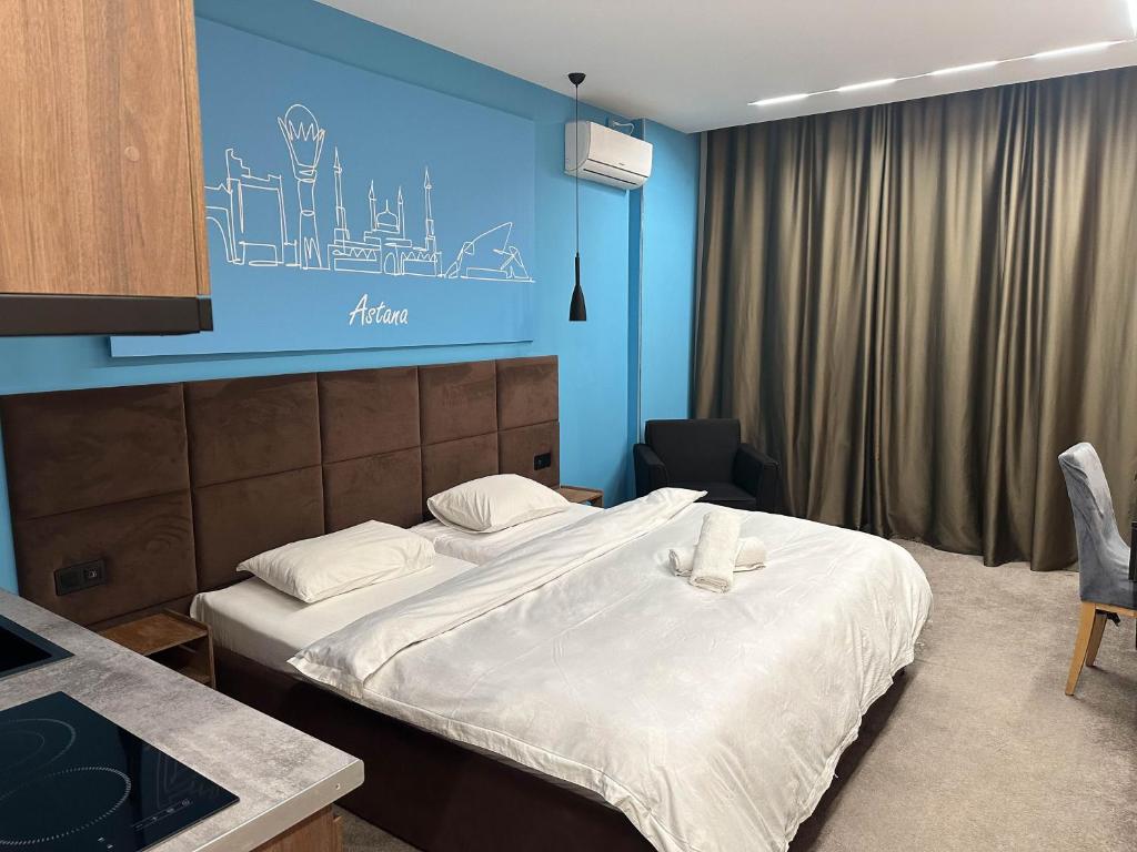 Prego apartments Astana - Double Or Twin Room With City View