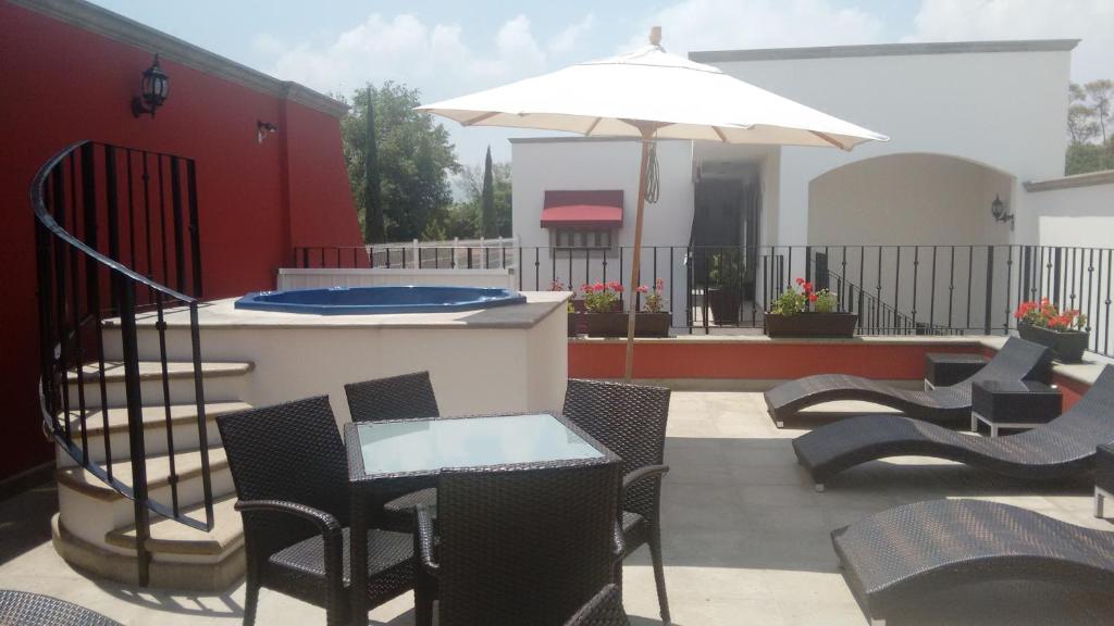 Balkón nebo terasa v ubytování Hotel San Xavier