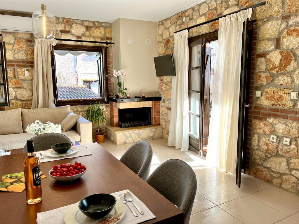 Część wypoczynkowa w obiekcie Boutique Stone Houses