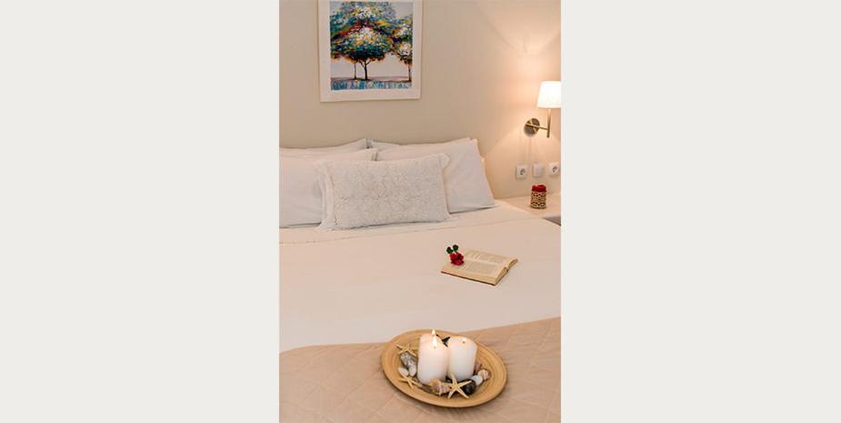 A bed or beds in a room at Villa Mina