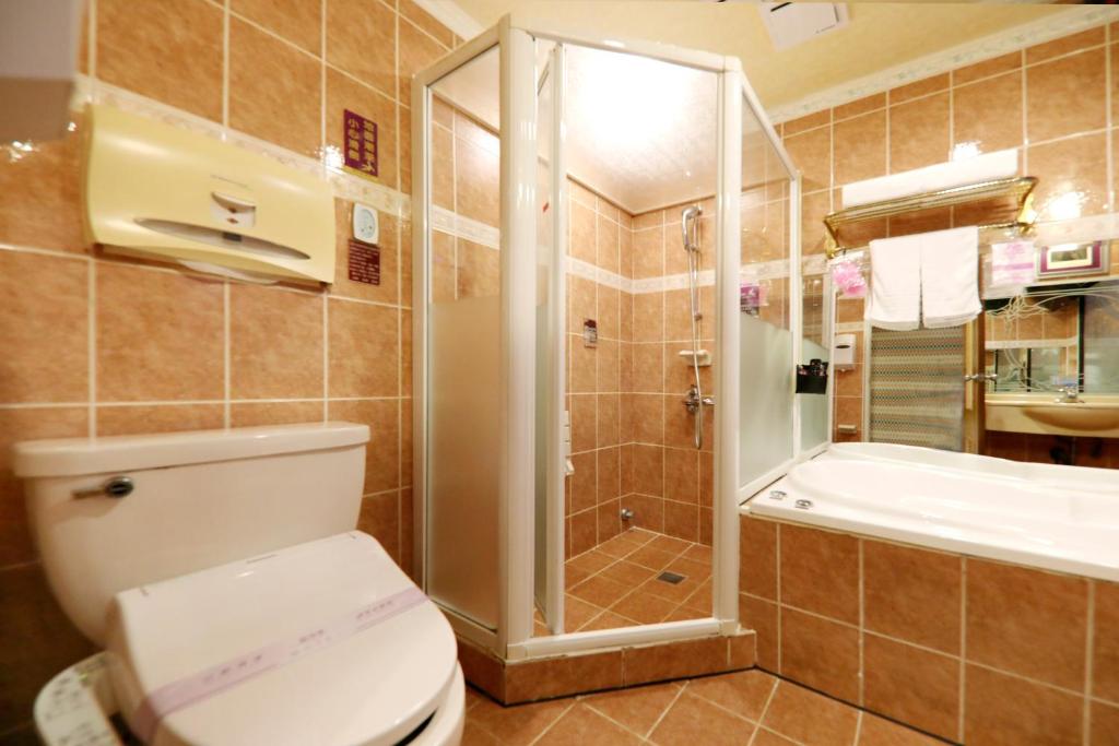 Koupelna v ubytování Wen Sha Bao Motel-Xinying