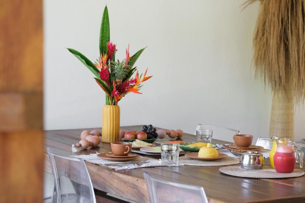 Comida na casa de temporada ou em algum lugar perto