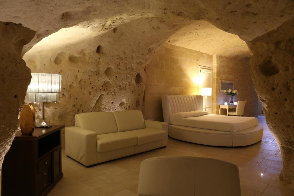 Posezení v ubytování Caveoso Hotel