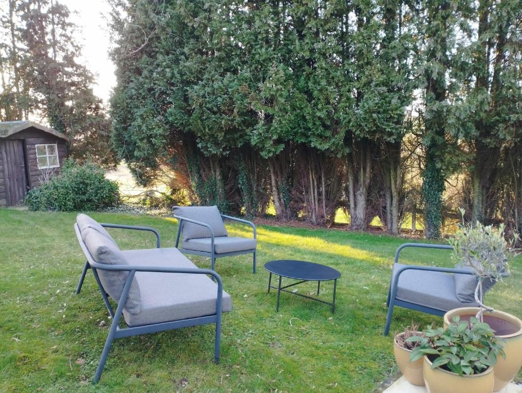Zahrada ubytování Vakantiehuis 't Leideveld