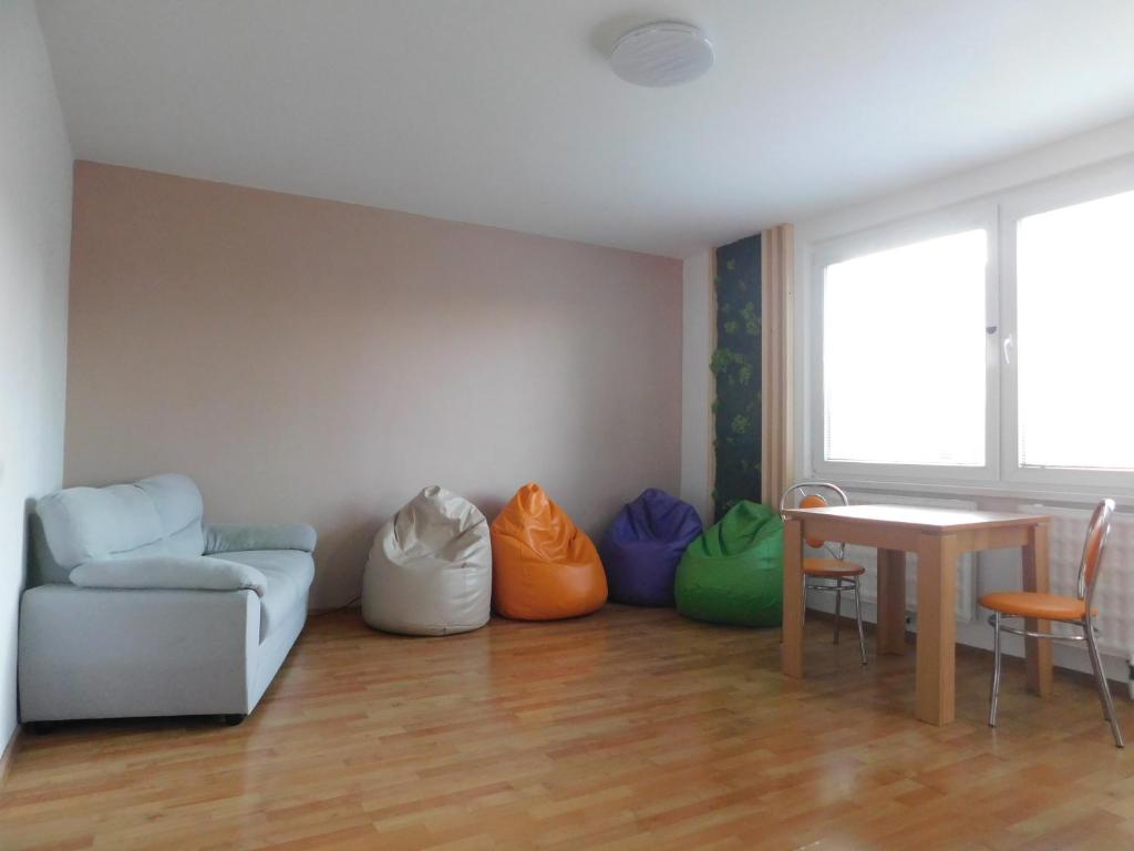 Istumisnurk majutusasutuses Bad Stuben Hostel