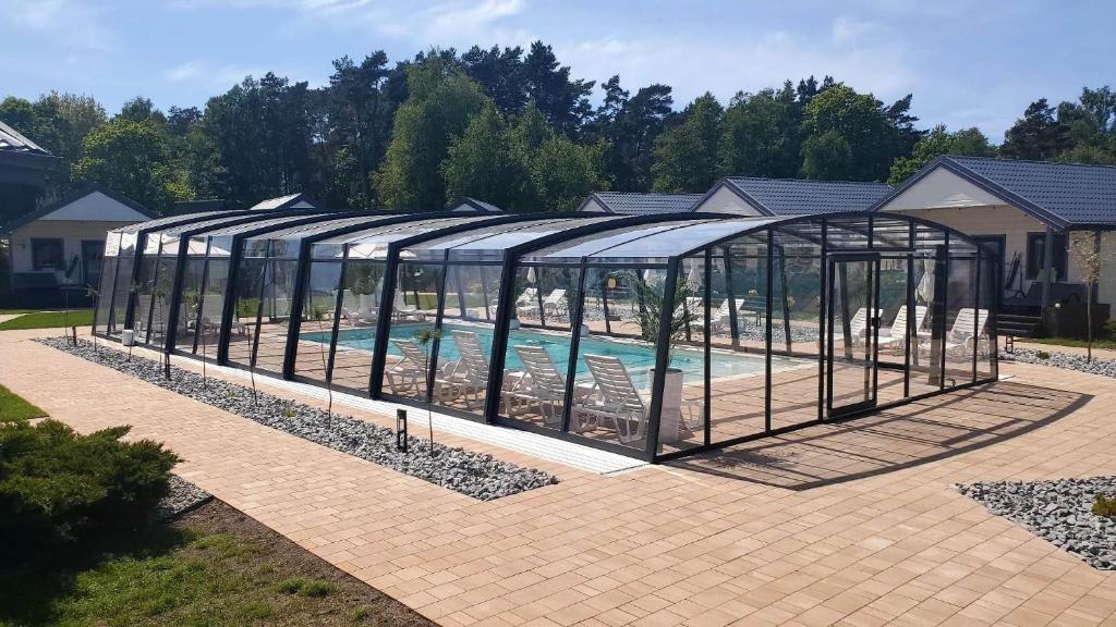 Bazén v ubytování Ośrodek Wypoczynkowy Lawendowo nebo v jeho okolí