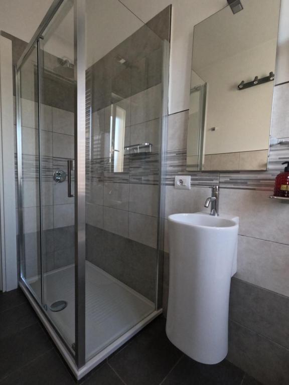 A bathroom at Il Merlo