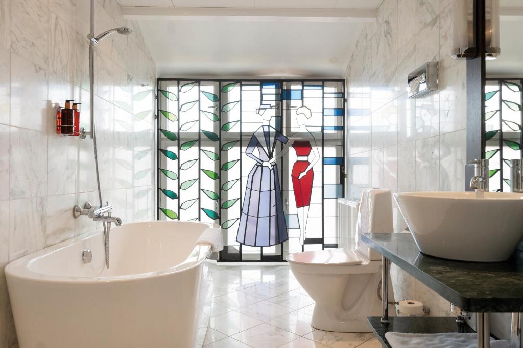Koupelna v ubytování Elite Hotel Knaust