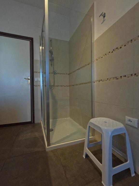 A bathroom at Il Merlo