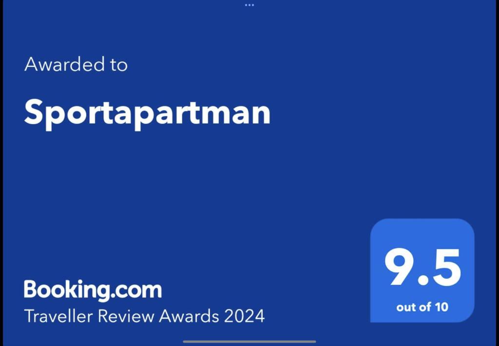 Certyfikat, podpis lub inny dokument wystawiony w obiekcie Sport Apartman