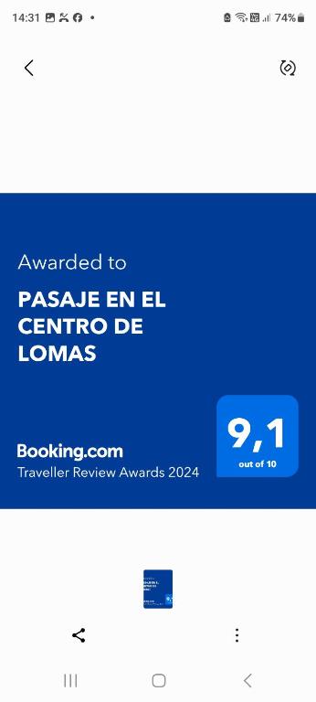 PASAJE EN EL CENTRO DE LOMAS