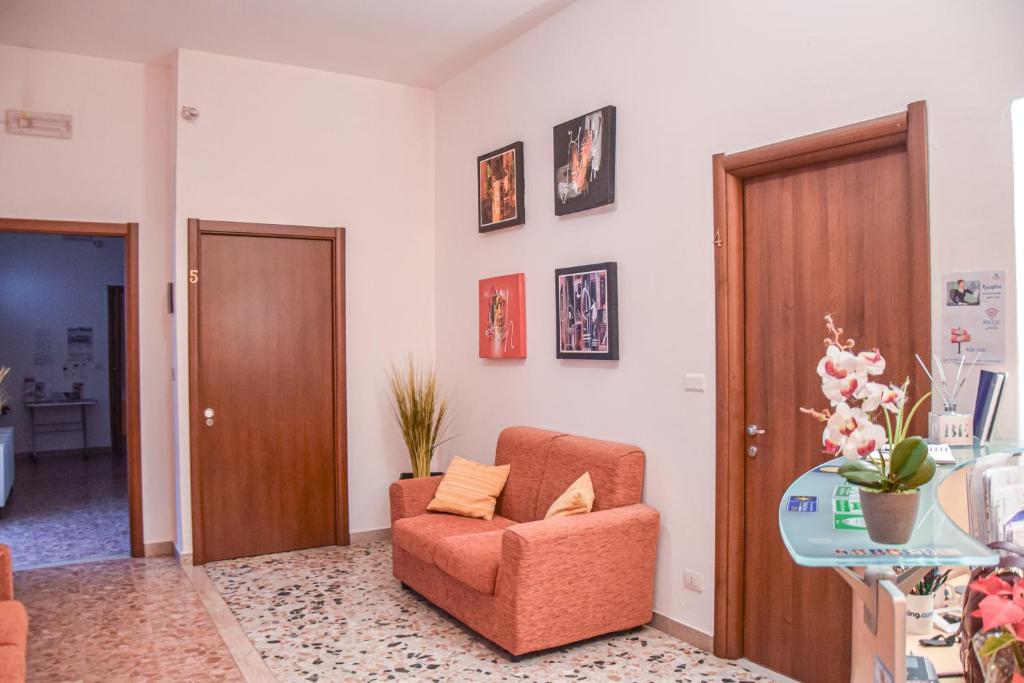 Posezení v ubytování Actinia Accommodation