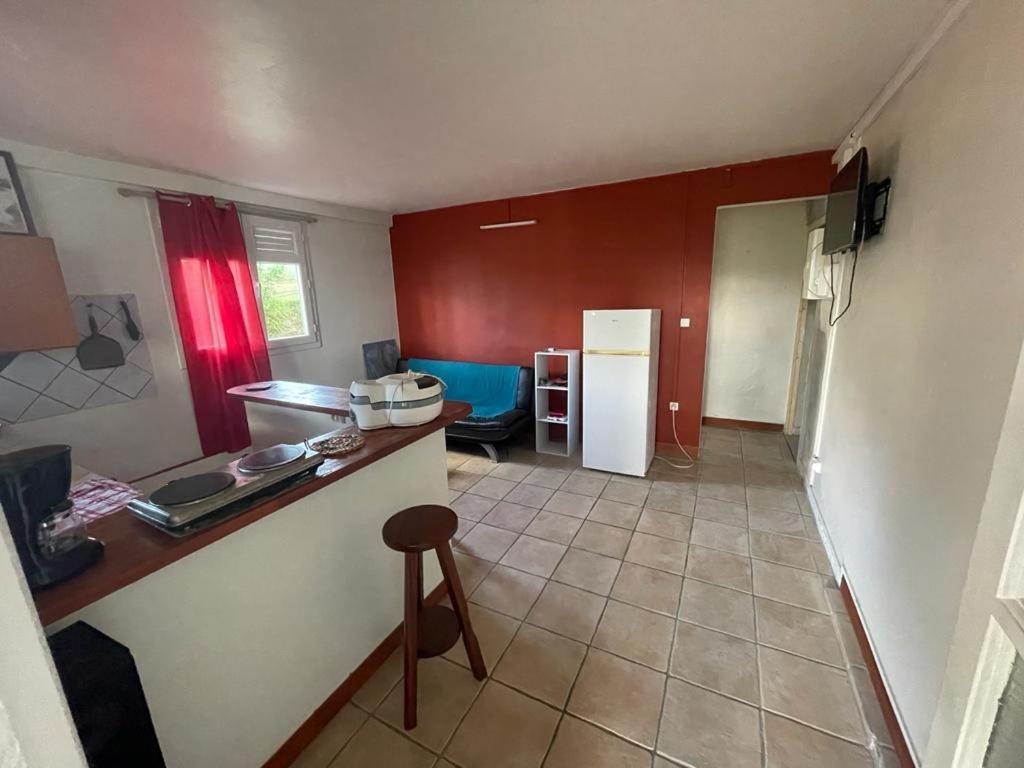 Kuchyň nebo kuchyňský kout v ubytování Villa yoyo poirier